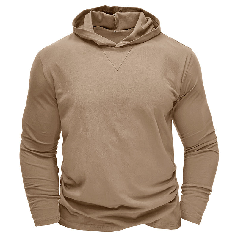 Cotton Hooded T-shirt