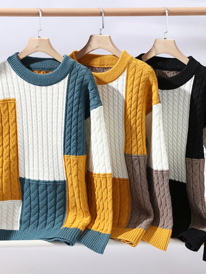 Men's Geometric Knit Pullover