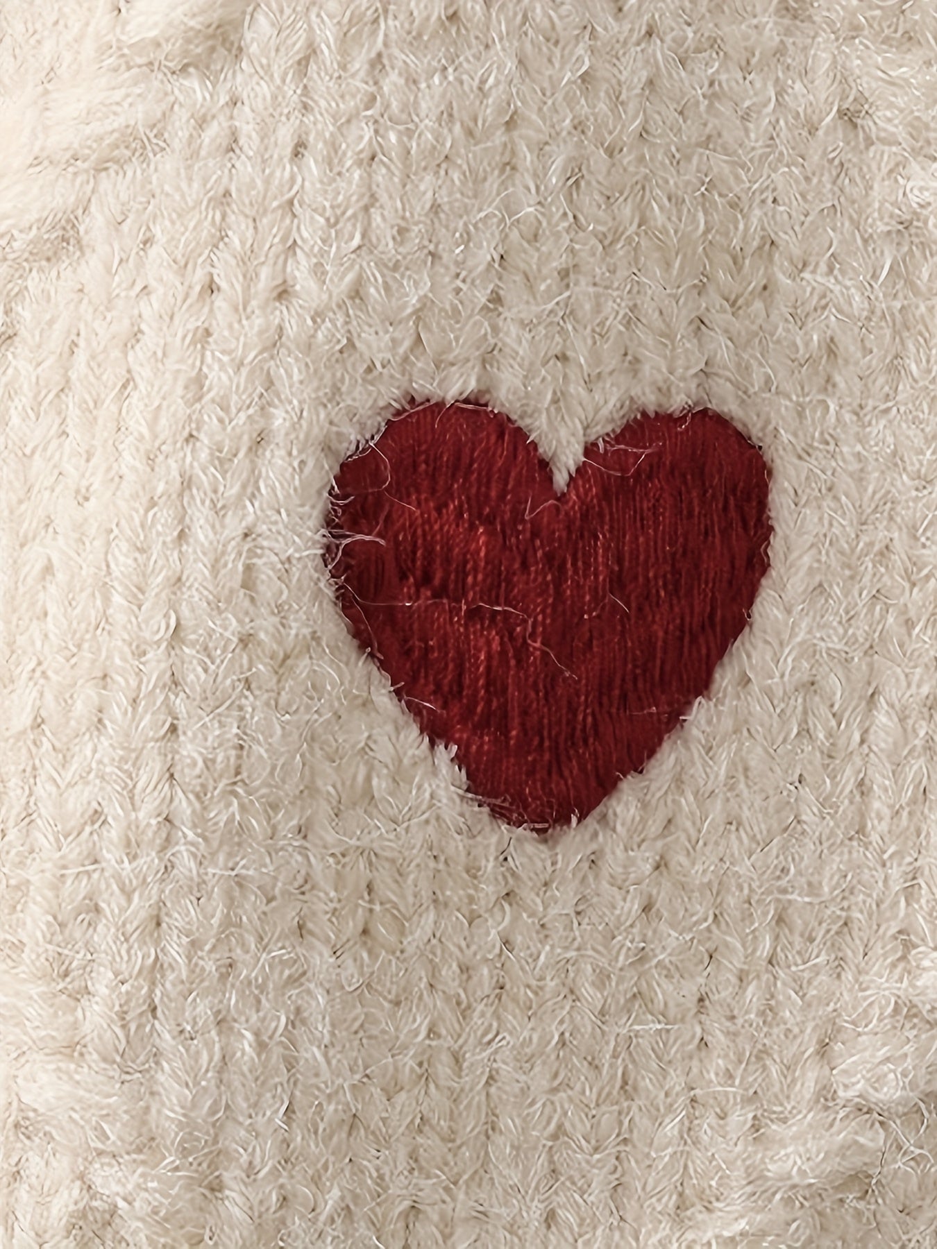 Baby Girls' Hearts Cable Knit Sweater