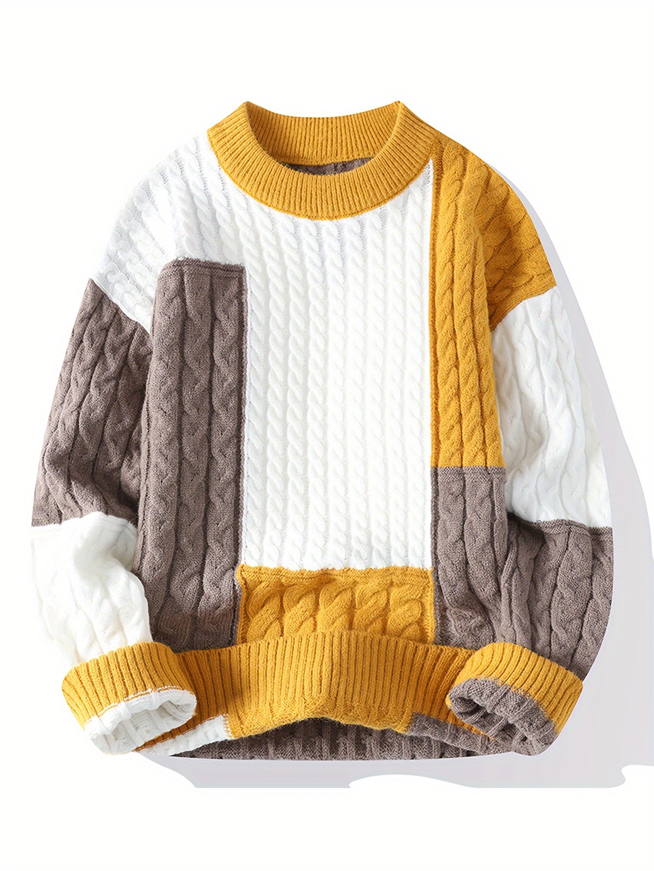 Men's Geometric Knit Pullover