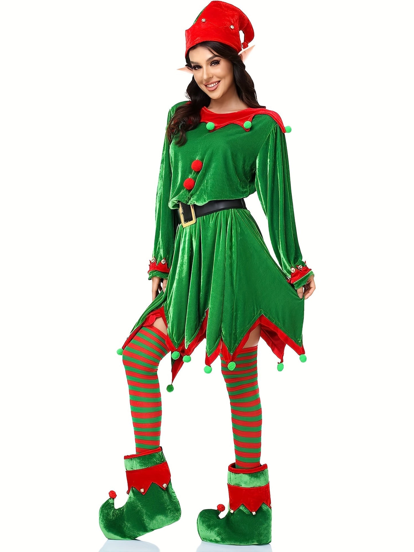 6-Piece Vintage Elf Costume Set