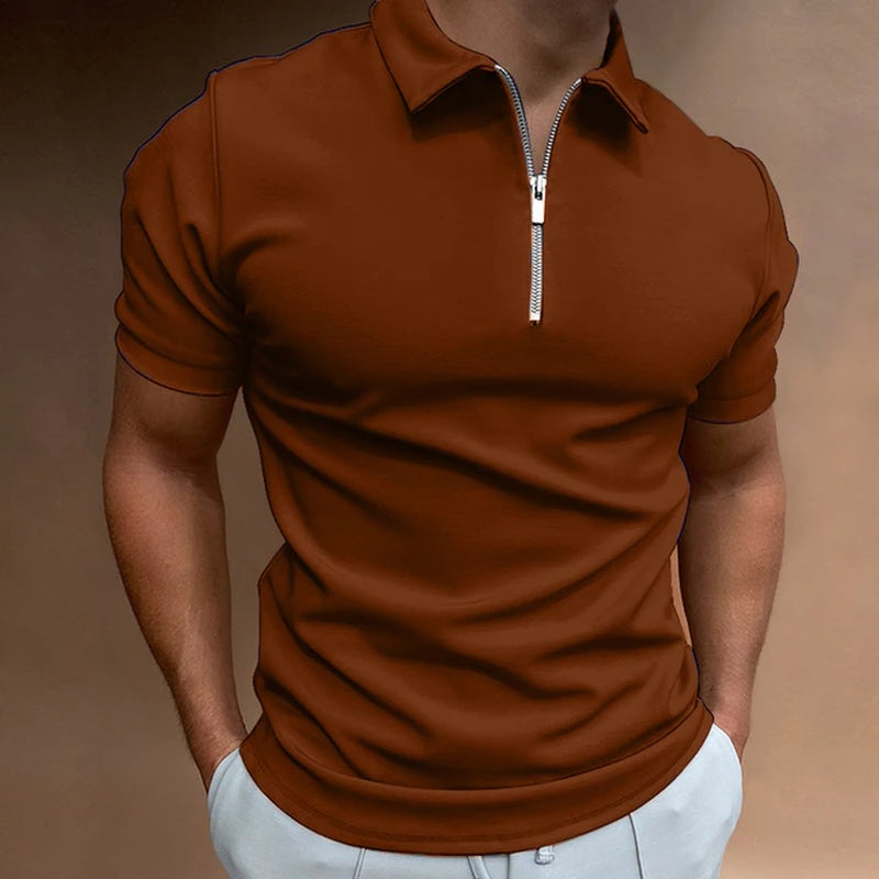 Simon Zip Up Polo