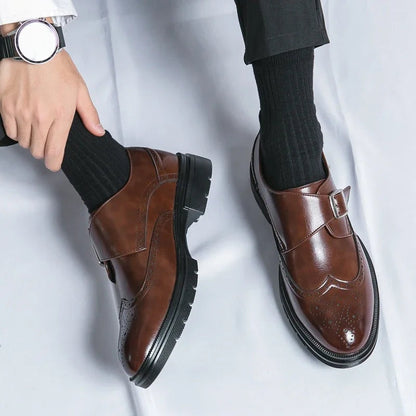 SARTO BUCKLE DRESS SHOES